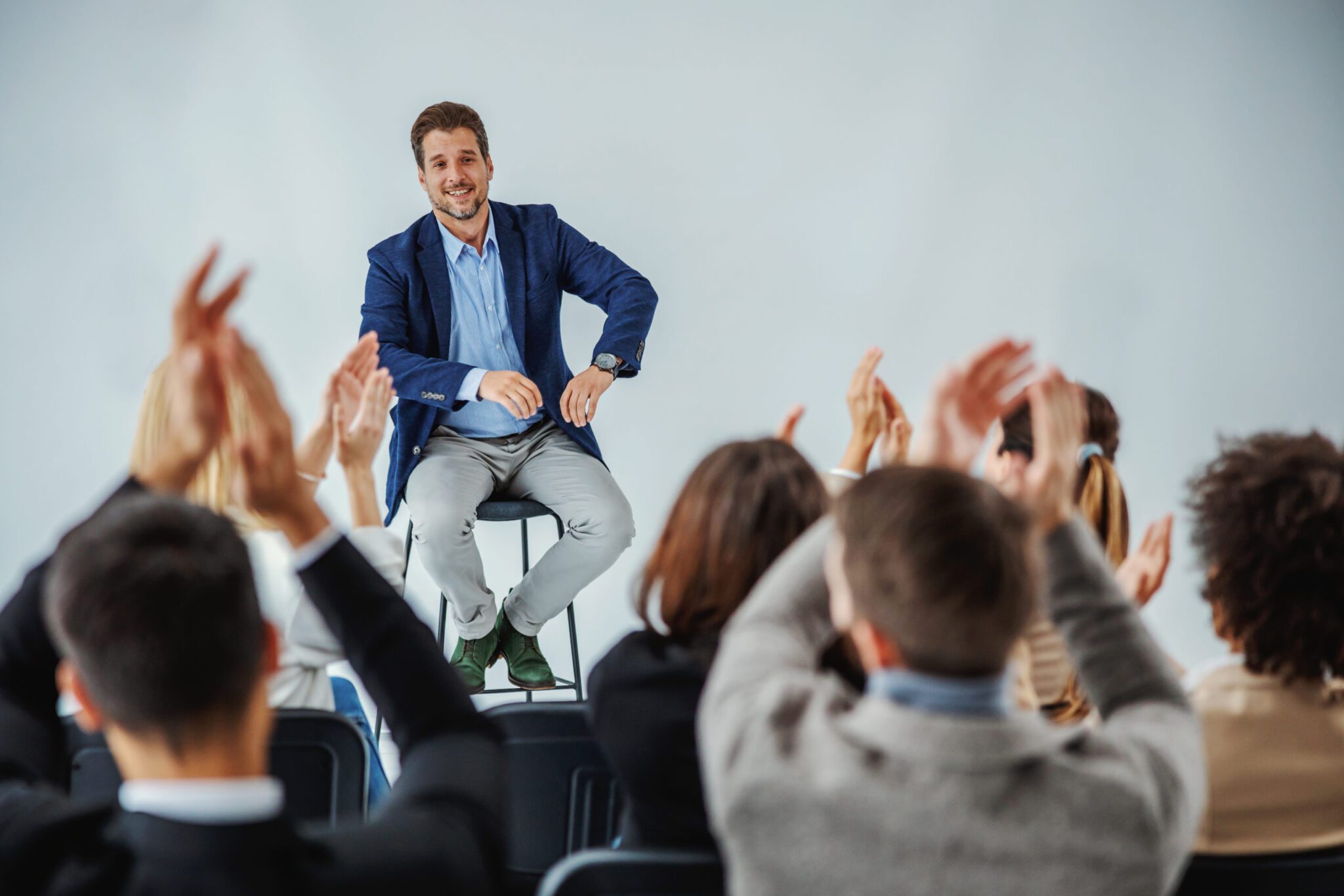 Smiling Motivational Speaker